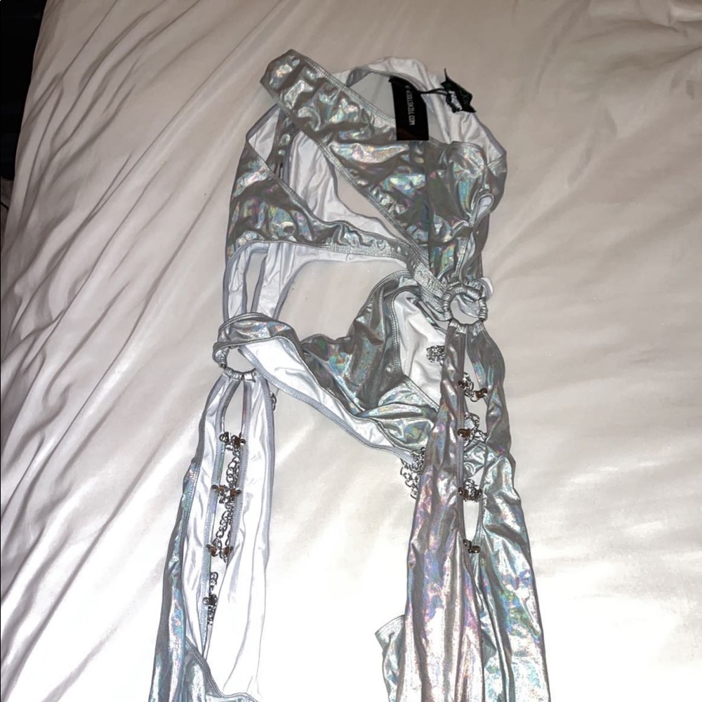 DollsKill Holographic Catsuit